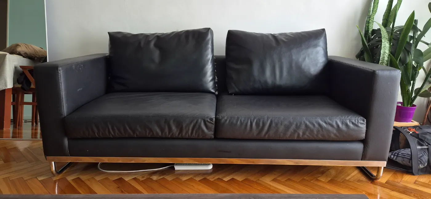 Sillon ecocuero 3 cuerpos