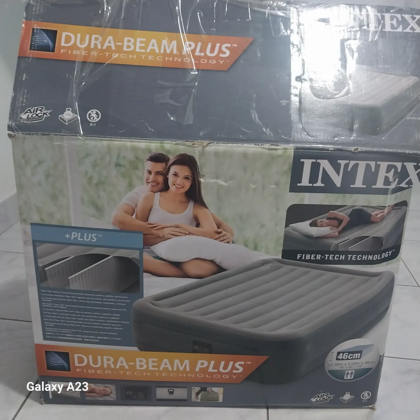 Colchón inflable de dura- beam plus. Fiber tech technology
