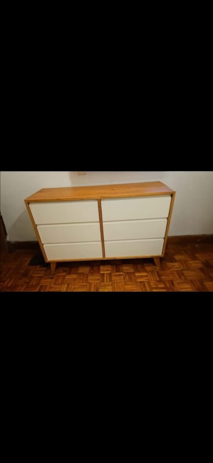 Cómoda escandinava con 6 cajones