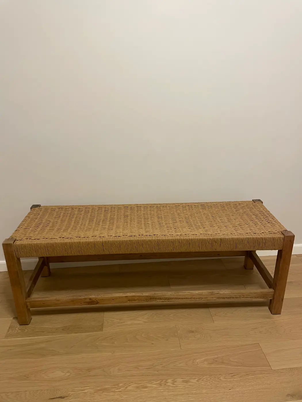 Pie de cama banco hilo kraft tejido cerrado 1.2