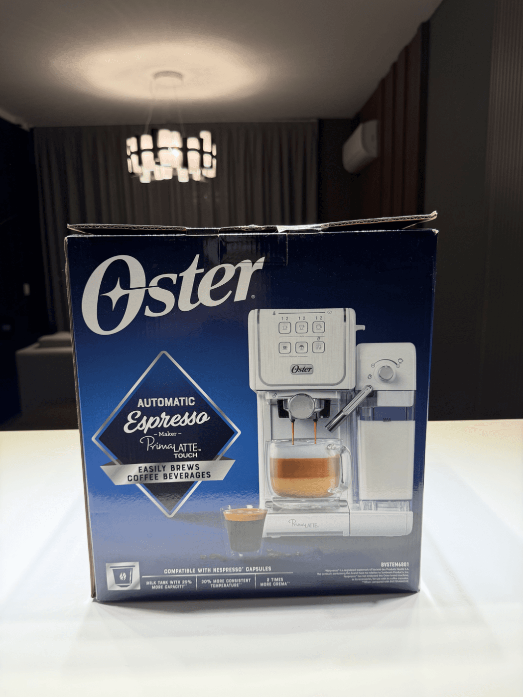 Cafetera Oster Primalatte Touch 6801, 3 En 1, Nespresso