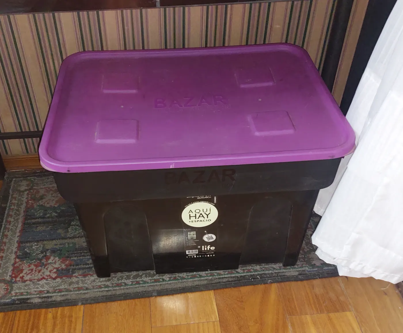 Caja Organizadora Contenedor 75lts 60x40x46cm tapa con trabas