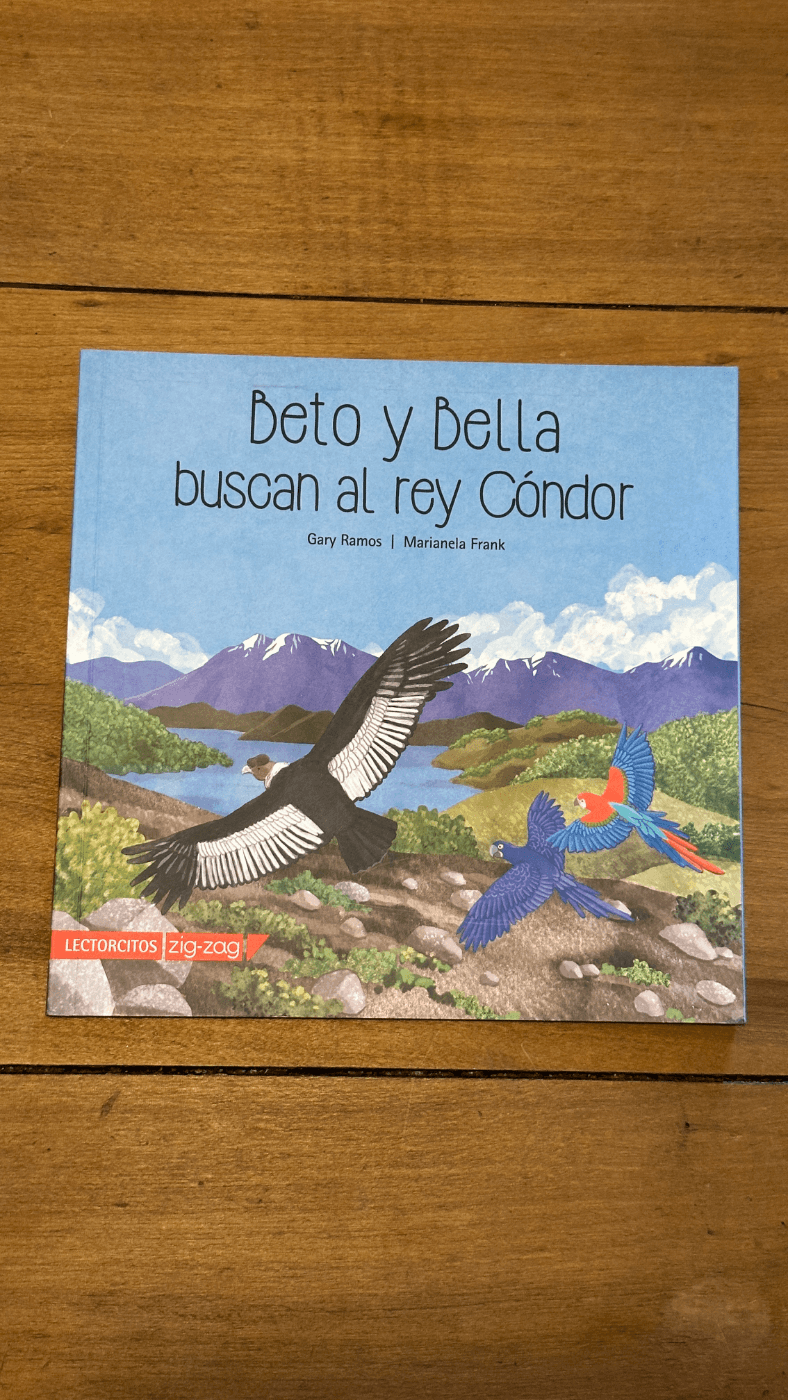 libro infantil “Beto y Bella buscan al rey Cóndor”.