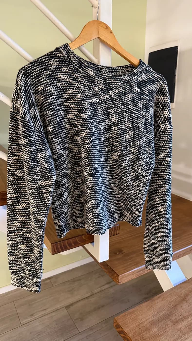 Camiseta corta manga larga estilo buzo talle M