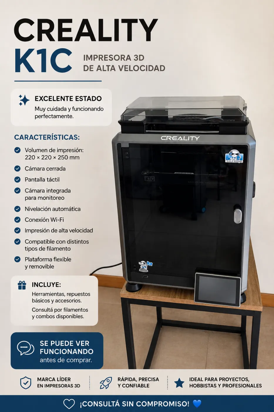 Impresora 3D Creality K1C